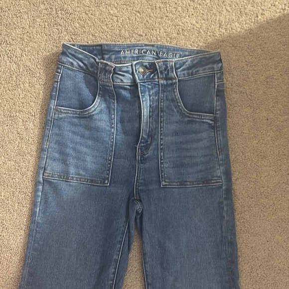 next level stretch, flare jeans, super cute front pockets - Picture 2 of 3